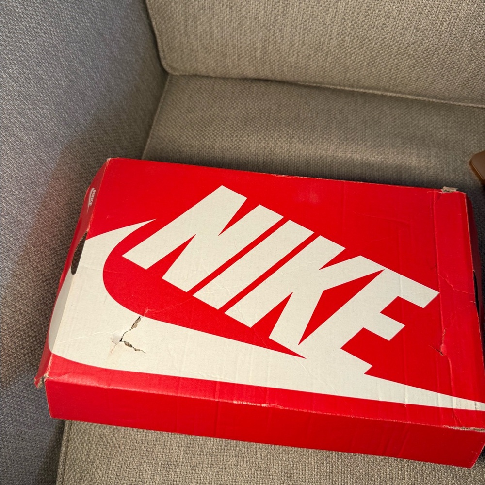Nike Red and White Shoe Box